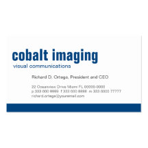 Baseline Panel Cobalt Business Cards