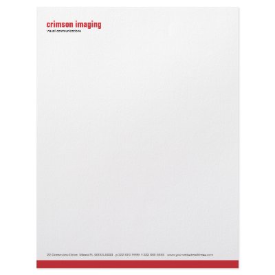 Baseline Panel Crimson Letterhead by starstreambusiness