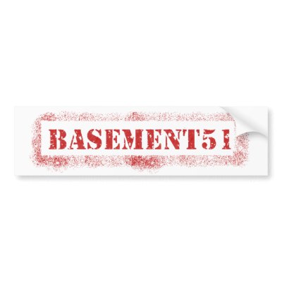 Basement51 Sticker Bumper Stickers by Mr_Johnson