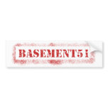 Basement51 Sticker Bumper Stickers