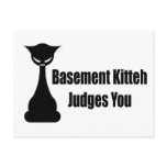 Basement Kitteh Judges You Post Card