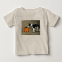 "Basenji and Pumpkin" infant Onsie/Creeper t-shirts