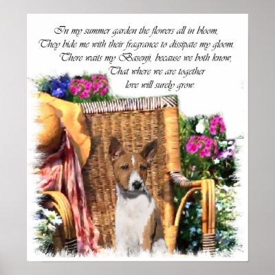 Basenji Art Gifts Print by DogsByDezign
