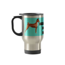 BASENJI BARK TRAVEL MUG