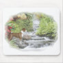 basenji by water fall mousepad