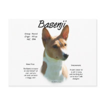 Basenji (chestnut) History Design Post Cards