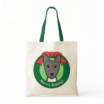 Basenji Christmas Tote Bags