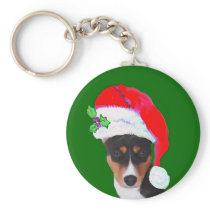 Basenji_Christmas Key Chains