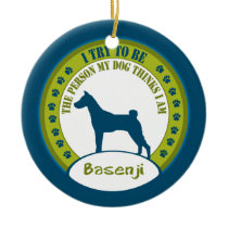 Basenji | Christmas Ornament
