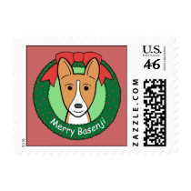 Basenji Christmas Stamps