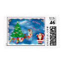 Basenji Christmas Postage postage by deesbasenjis Basenji Christmas Postage postage