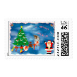Basenji Christmas Postage