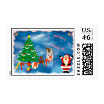 Basenji Christmas Postage