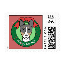 Basenji Christmas Stamps