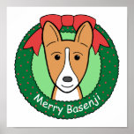 Basenji Christmas posters