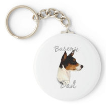 Basenji Dad 2 Keychains