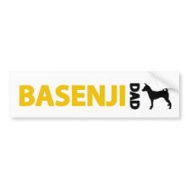 Basenji Dad Bumper Stickers