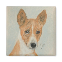 Basenji Dog Art Magnet