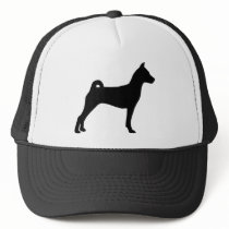 Basenji Dog (in black) Mesh Hats
