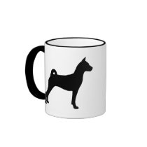 Basenji Dog (in black) Coffee Mug