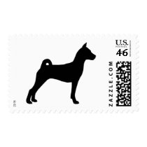 Basenji Dog (in black) Postage Stamps
