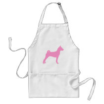 Basenji Dog (in pink) Apron