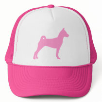 Basenji Dog (in pink) Mesh Hats