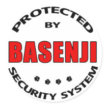 Basenji Dog Security Sticker