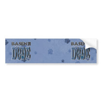 Basenji DUDE Bumper Stickers