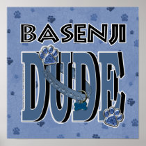 Basenji DUDE Poster
