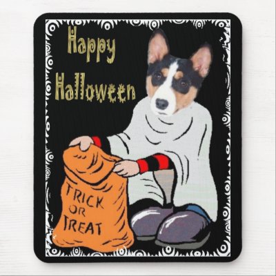 Basenji Halloween  Mousepad by deesbasenjis