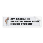Basenji Honor Student Bumper Sticker