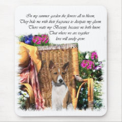 Basenji Lovers Art Gifts mousepad