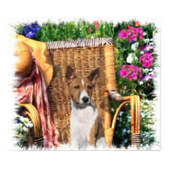 Basenji Lovers Art Print print