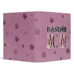 Basenji MOM Vinyl Binders