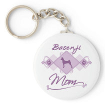 Basenji Mom Keychains