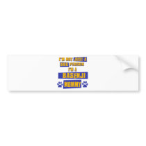 Basenji mommy bumper sticker