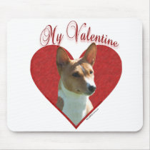Basenji My Valentine Mousepad