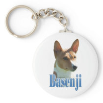 Basenji Name Key Chain