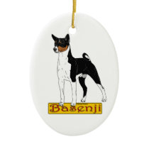 Basenji ornament