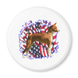 Basenji Patriot Refrigerator Magnet