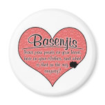 Basenji Paw Prints Dog Humor Refrigerator Magnet