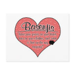 Basenji Paw Prints Dog Humor Post Cards