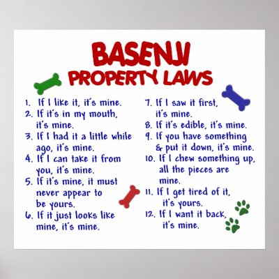BASENJI PL2 PRINT by poochloverstuff