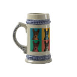Basenji Pop-Art Beer Stein / Beer Mug