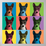 Basenji Pop-Art Poster posters