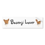 Basenji Portrait Bumper Sticker