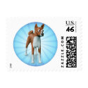 Basenji stamp