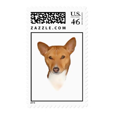 Basenji Postage Stamp by dman3021