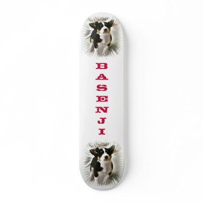 Basenji Pup Skateboard by deesbasenjis